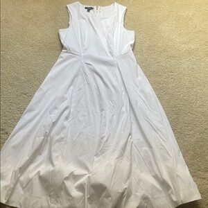 Alfani White Sleeveless Midi Dress